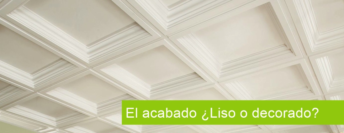 Techo de escayola decorado con luz indirecta